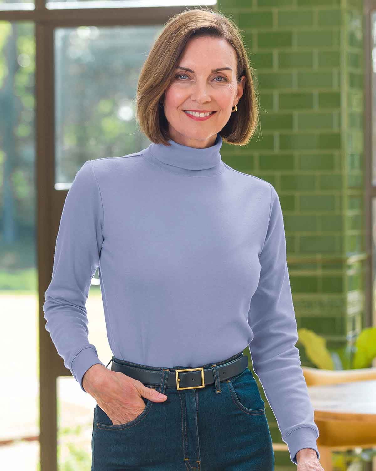 Cotton Polo Necks - Dahlia