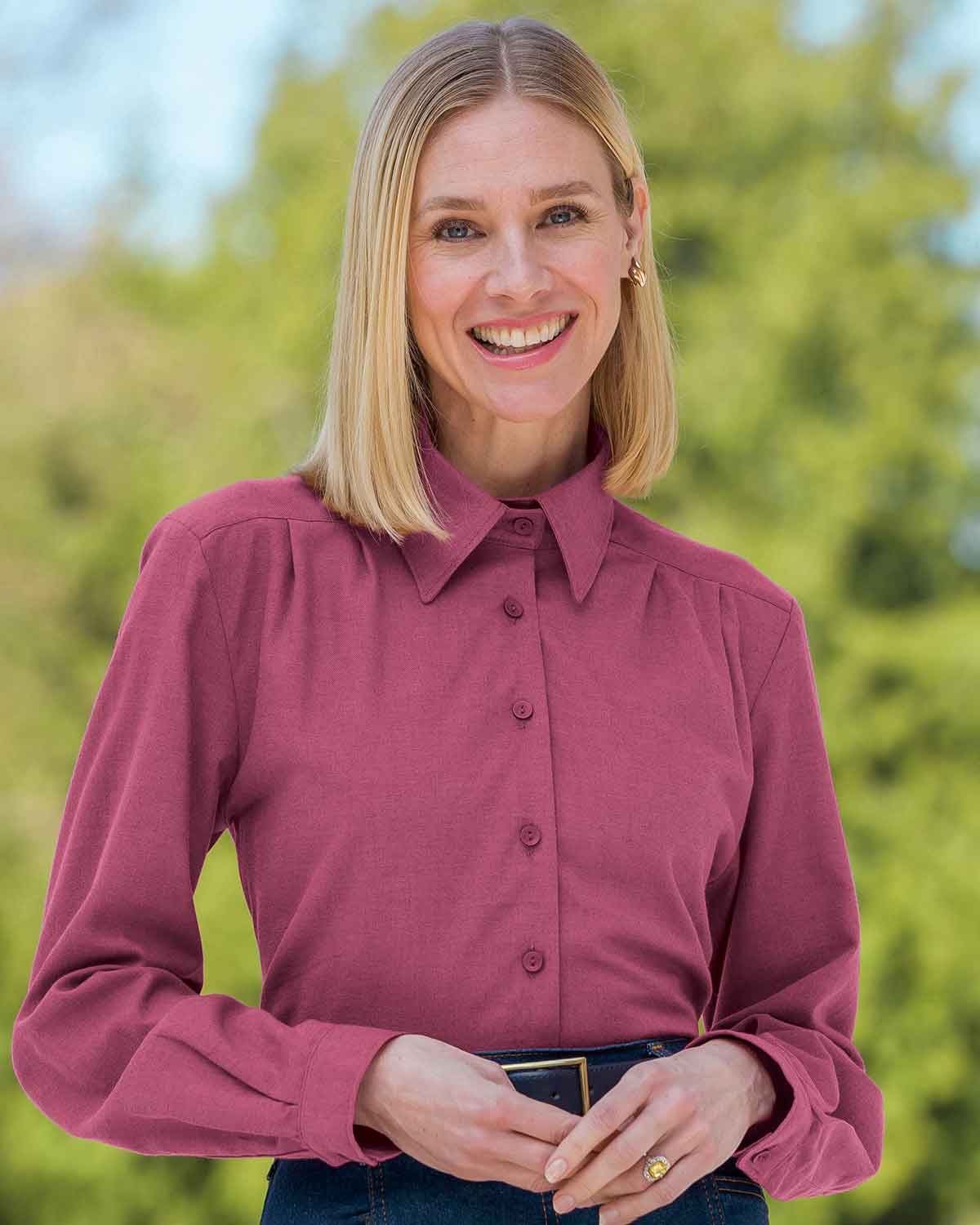 Soft Handle Blouses - Raspberry