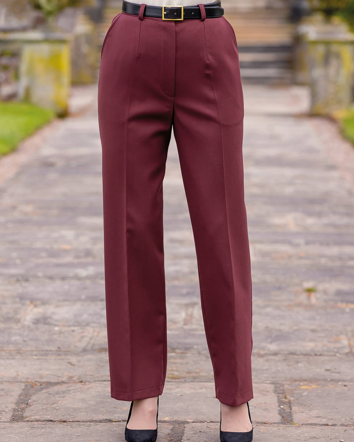 Claret Double Layer Trousers - Claret