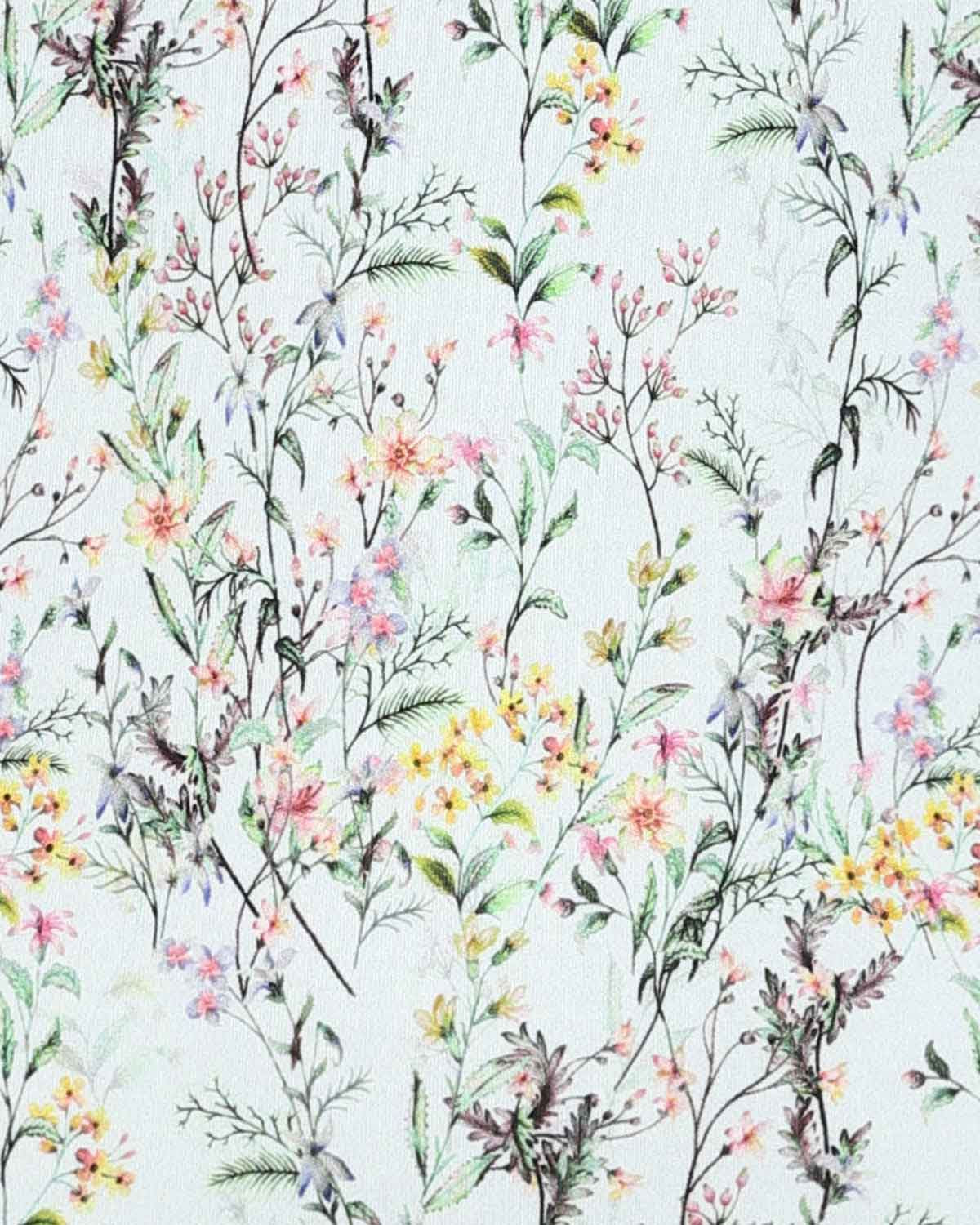 Merida Floral Cotton Long Sleeved Polo Top