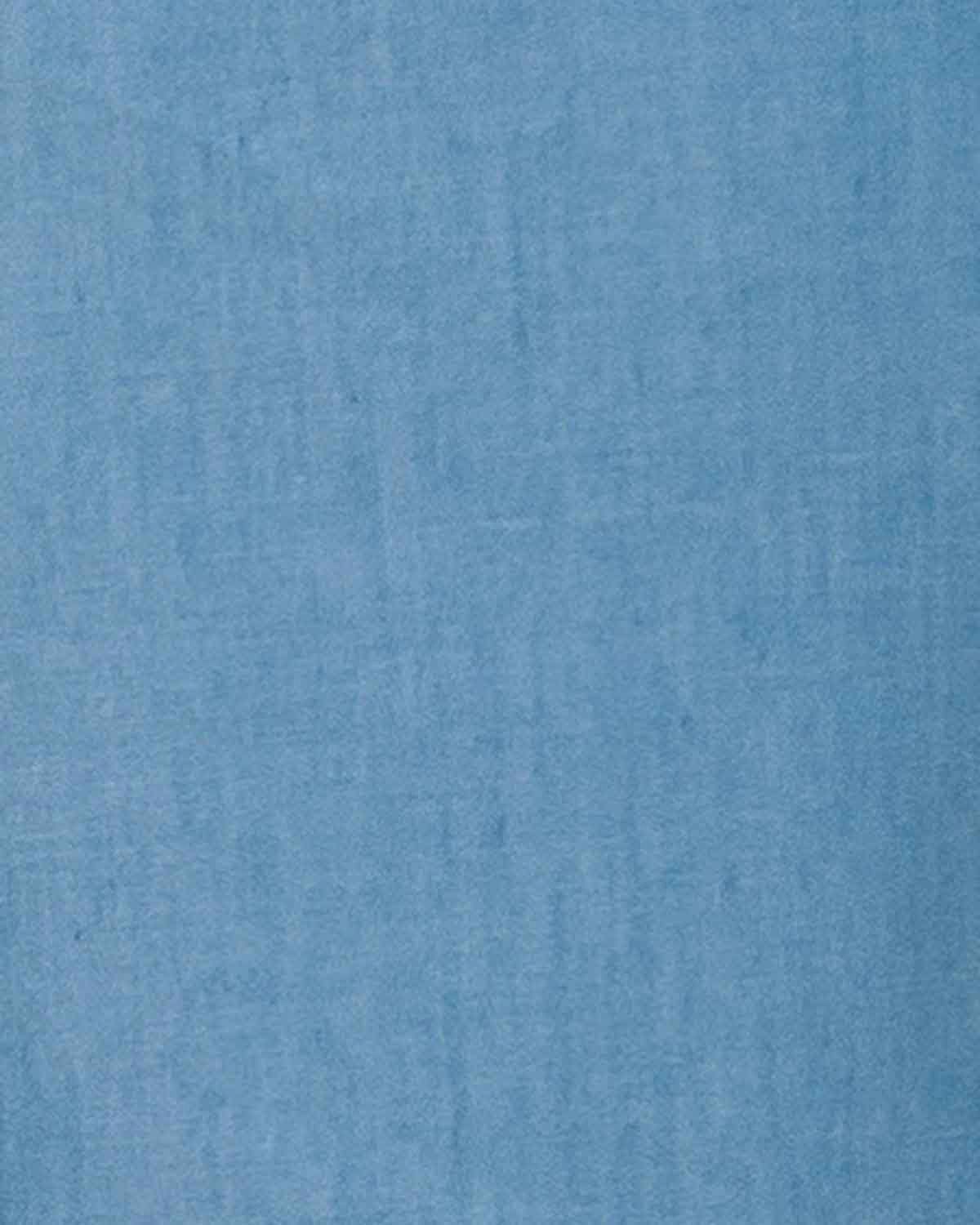 Tamara Pure Cotton Pull On Trousers - Pale Blue