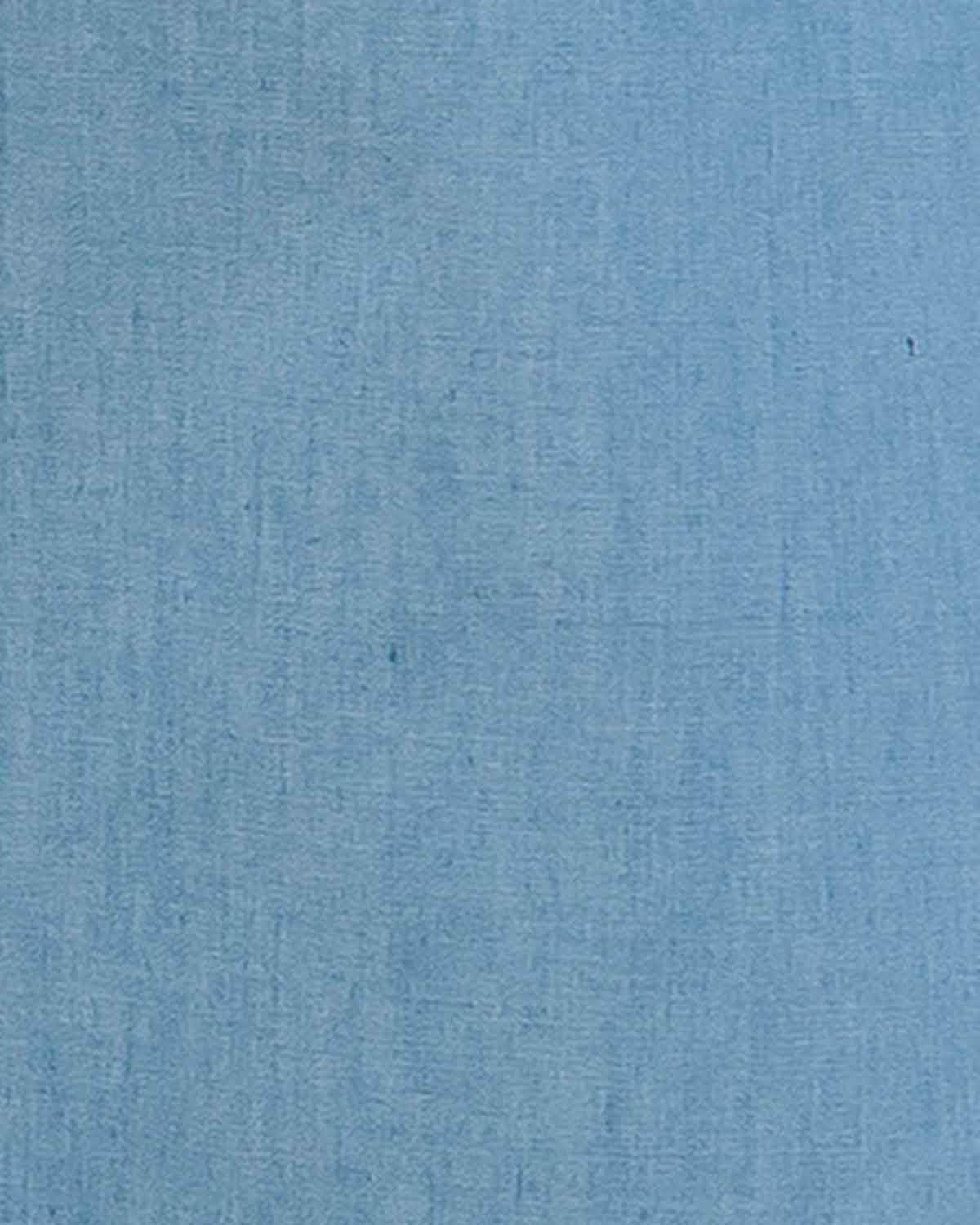Tamara Pure Cotton A Line Pull On Skirt - Pale Blue