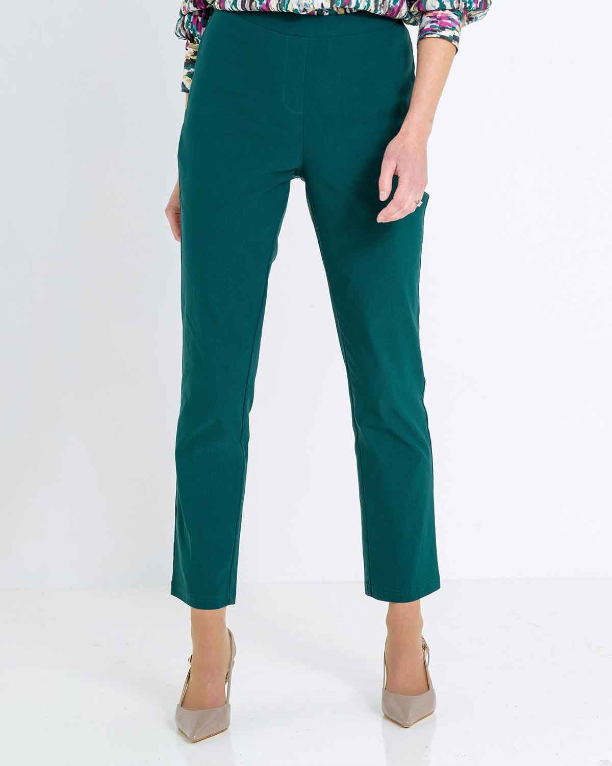 Kara Easycare Pull On Trousers - Teal