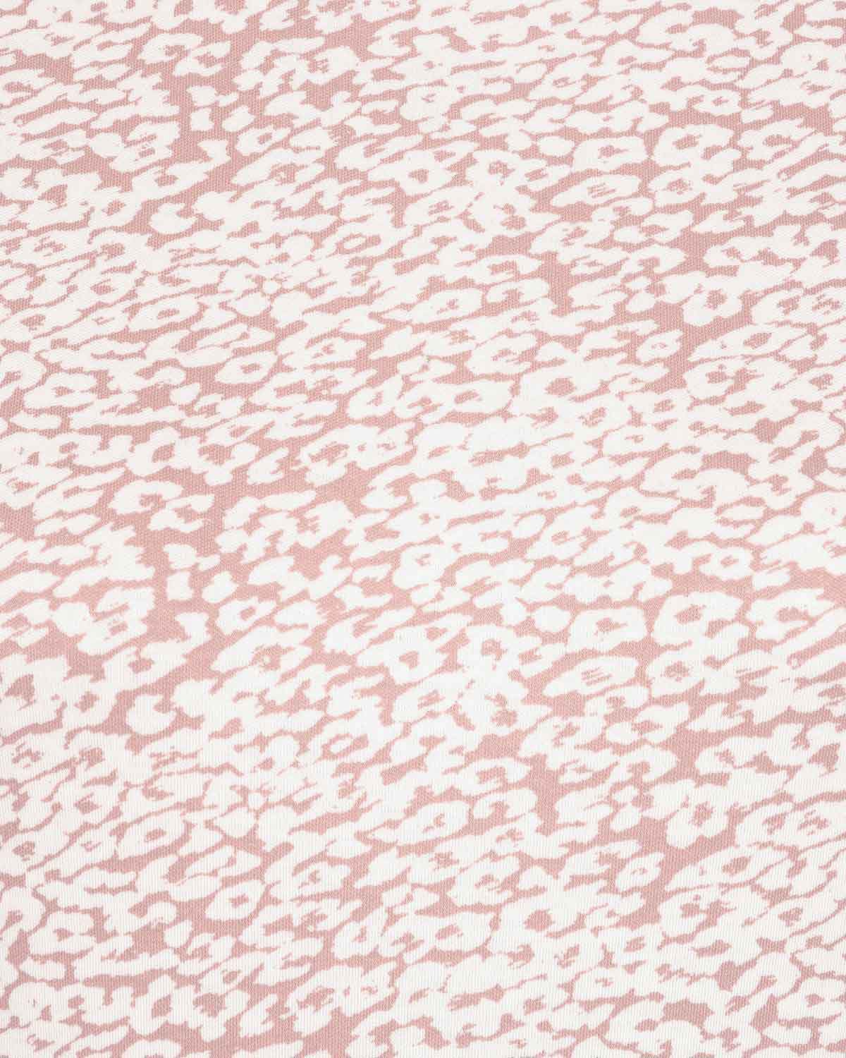 Elodie Patterned Long Sleeved Cotton Turtle Neck Top