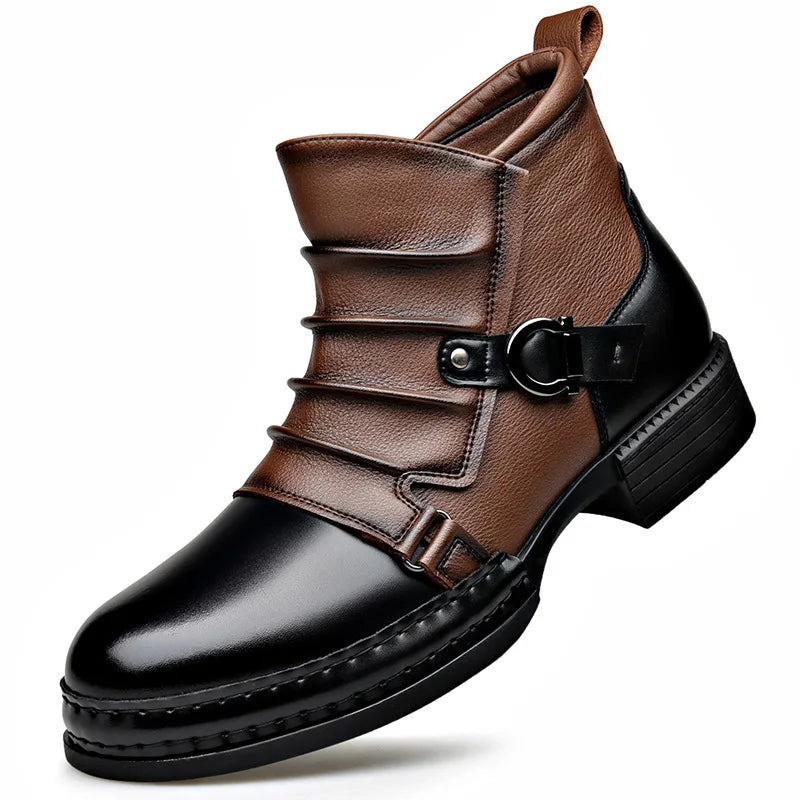 Men's Genuine Leather Ankle Boots