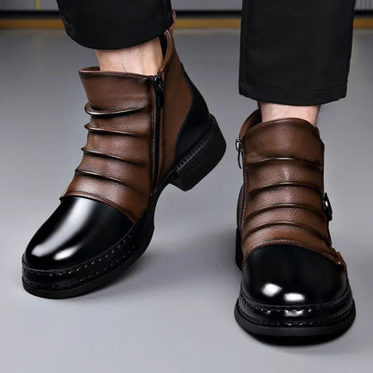 Men's Genuine Leather Ankle Boots