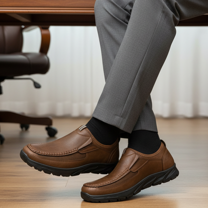 Men's Casual Breathable Leather Loafers