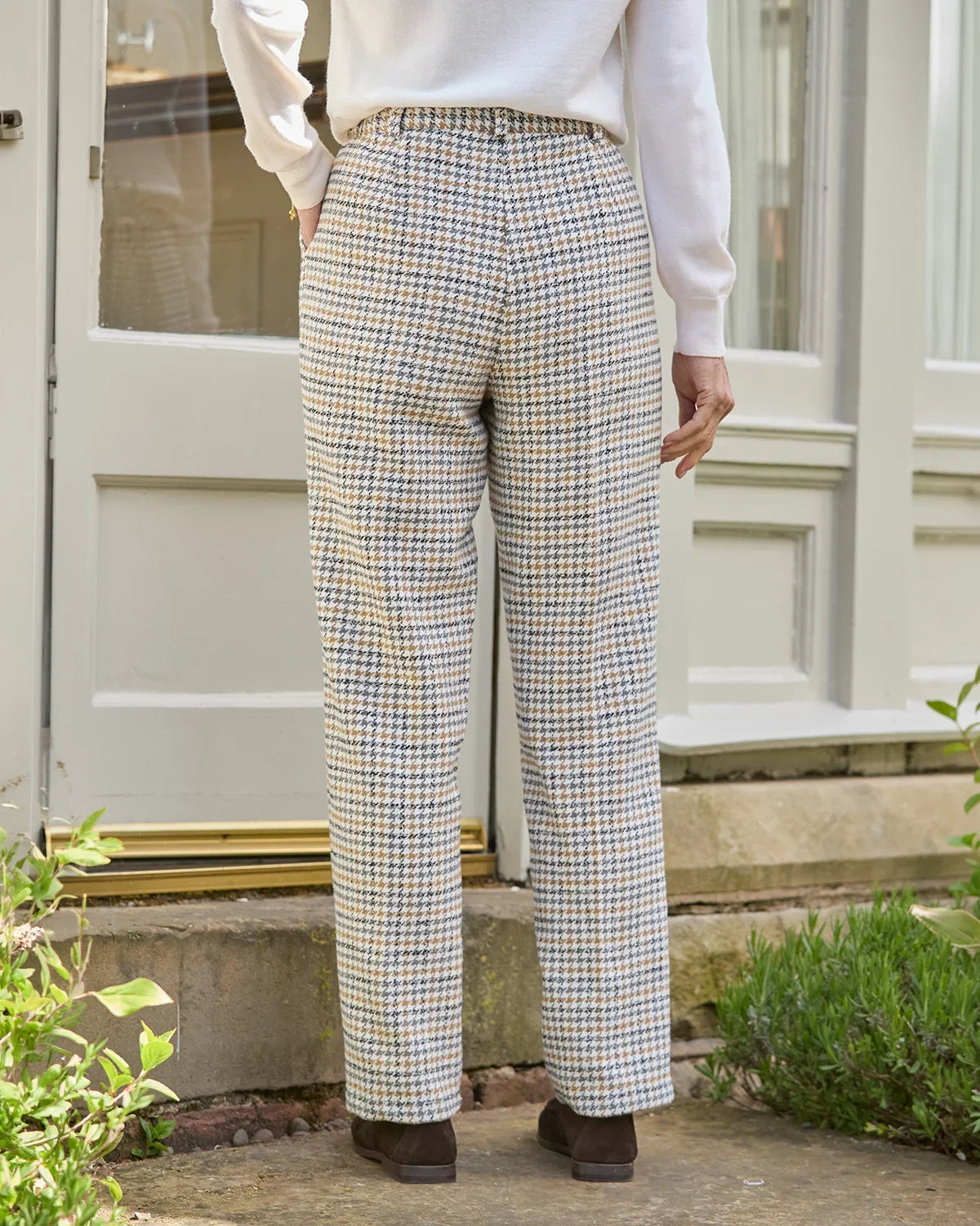 Camille checked Easycare Trousers