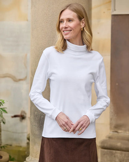 Cotton Polo Necks - White