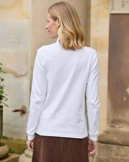 Cotton Polo Necks - White