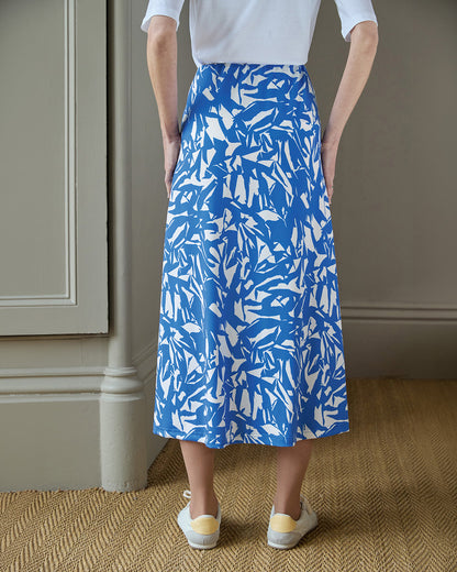 Coraline Patterned  A Line Pull On Skirt