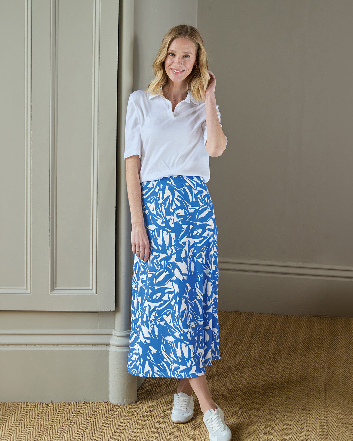 Coraline Patterned  A Line Pull On Skirt