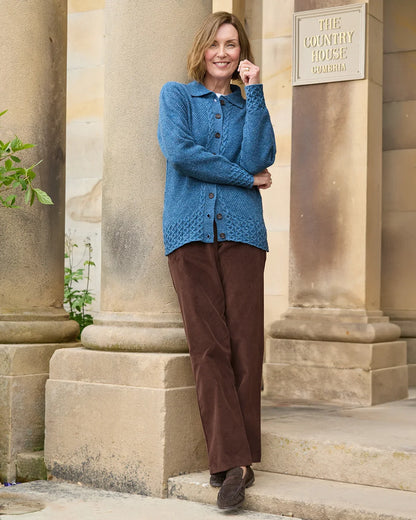 Needlecord Trousers Ladies - Chocolate