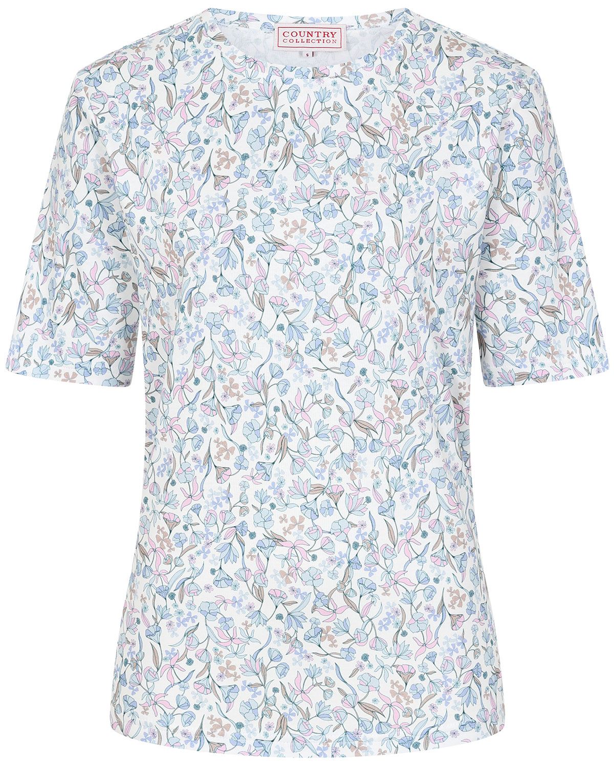 Charley Floral Short Sleeve Cotton Top