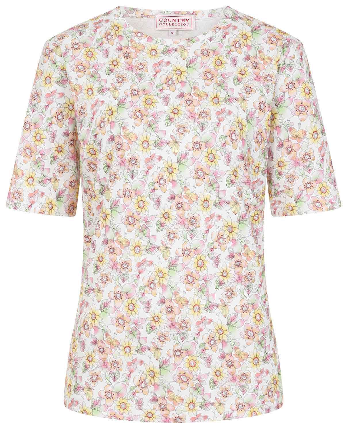 Hallie Floral Short Sleeve Cotton Top