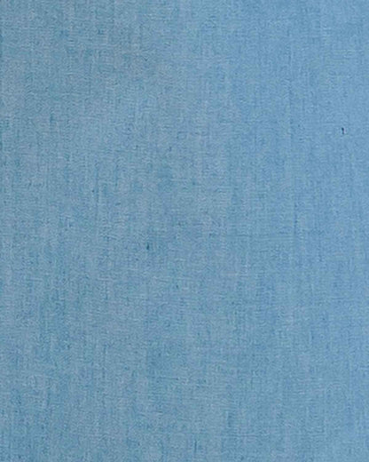 Tamara Pure Cotton A Line Pull On Skirt - Pale Blue