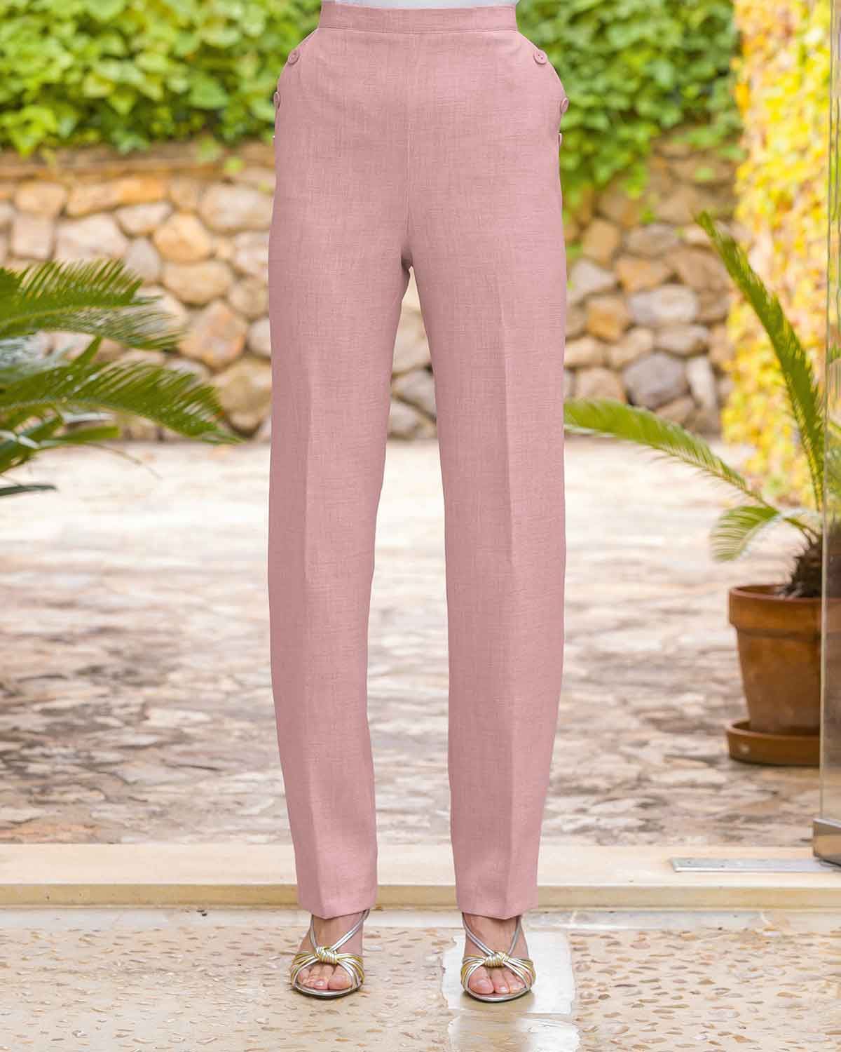 Zoe Easycare Pull On Trousers - Clover
