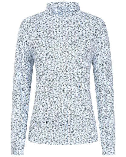 Printed Long Sleeved Cotton Turtle Neck Top - Marie