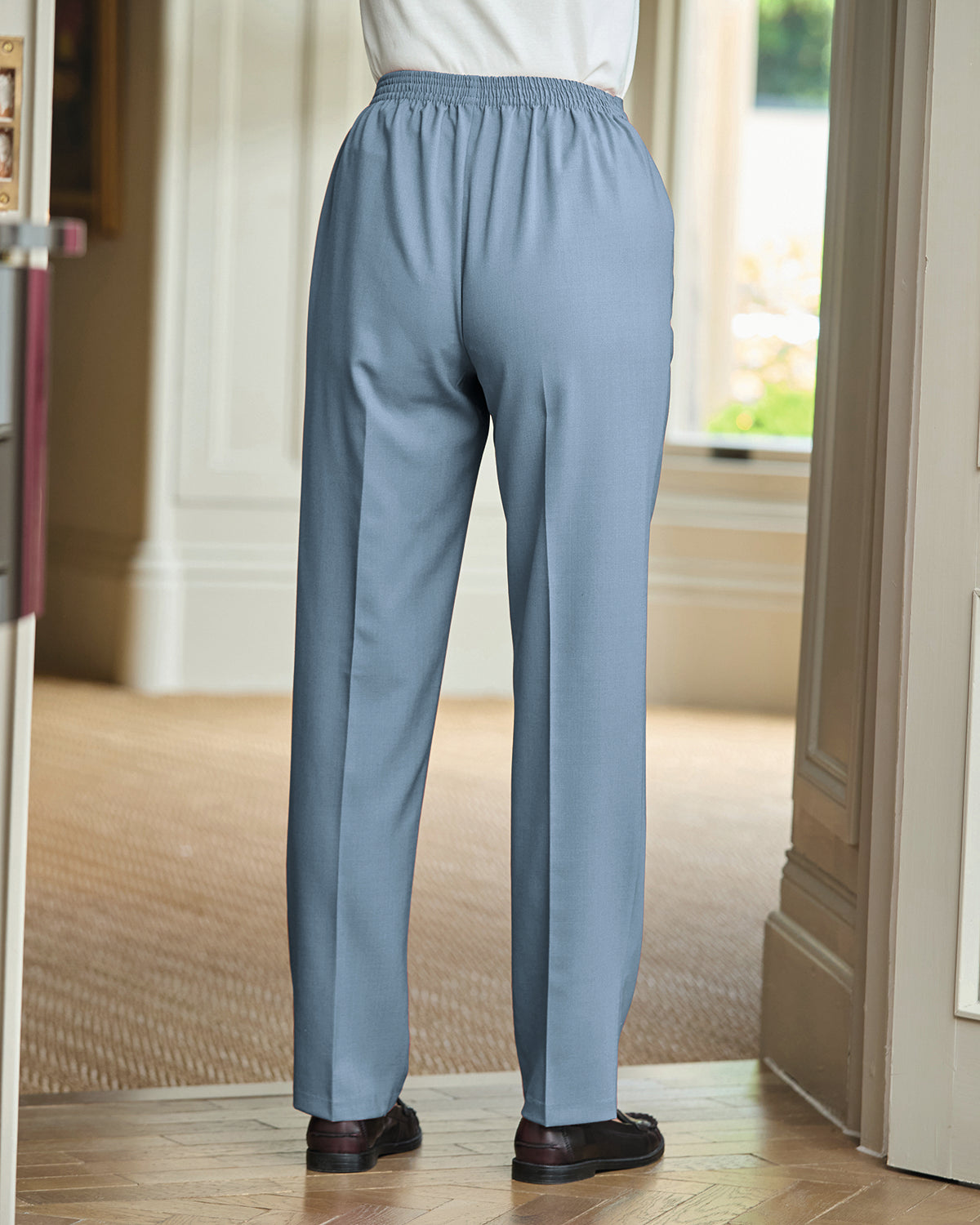 Ladies’ Sandown Pull On Trousers – Pale Blue