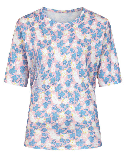 Lucille Floral Short Sleeved Cotton Leisure Top