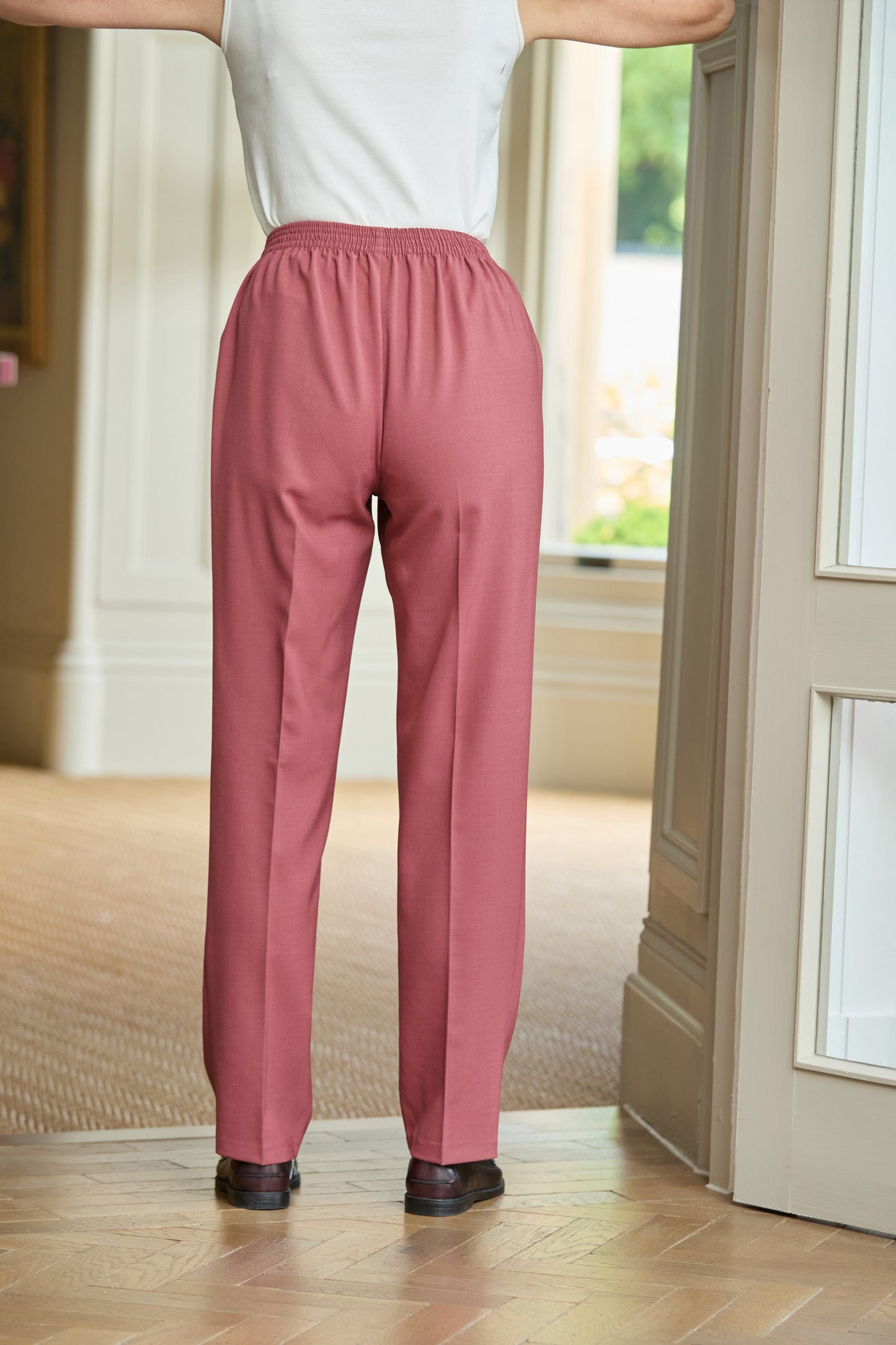 Ladies’ Sandown Pull On Trousers – Rosewood