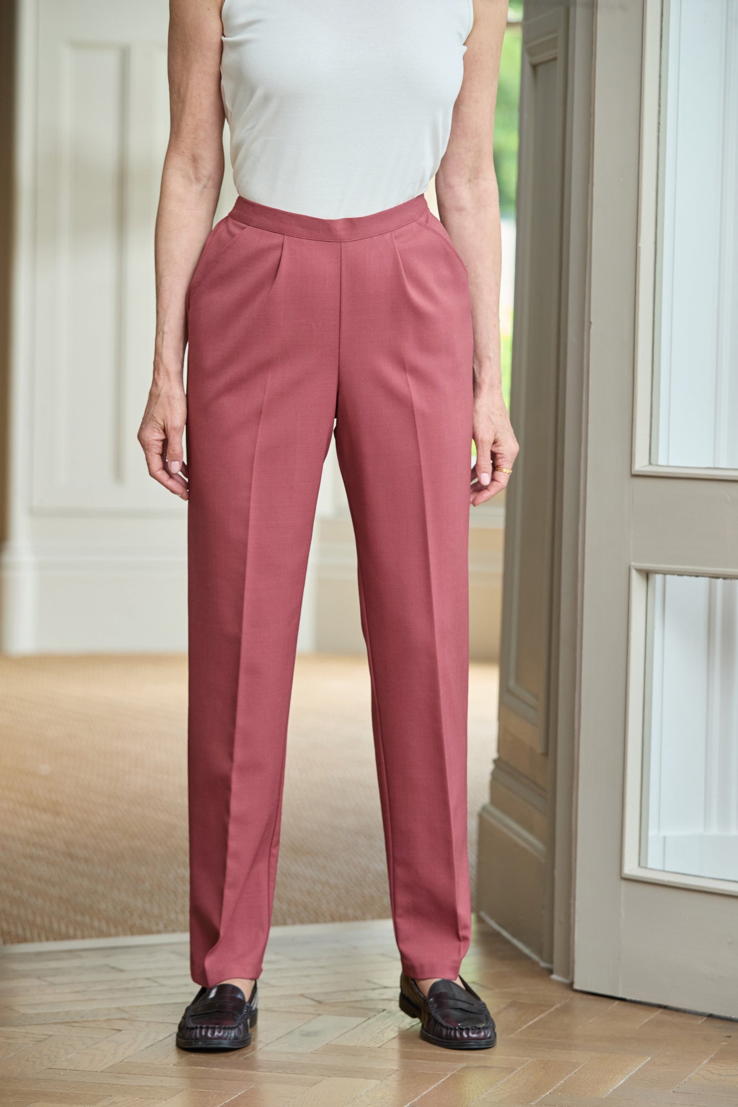 Ladies’ Sandown Pull On Trousers – Rosewood