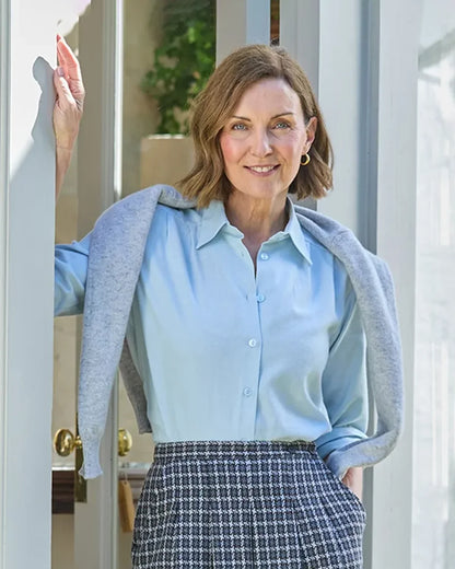 Soft Handle Blouses - Pale Blue