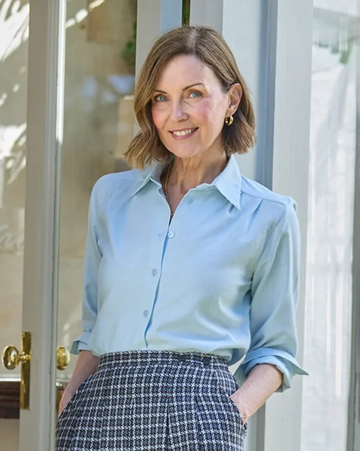 Soft Handle Blouses - Pale Blue