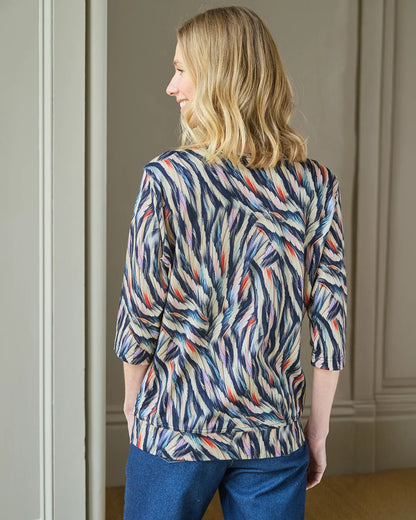 Tallulah Patterned Pure Cotton 3/4 Blouson