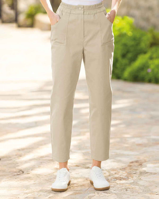 Finley Stone Cotton Twill Utility Trousers