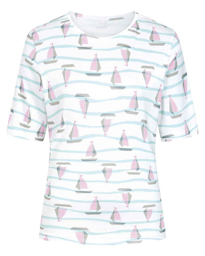 Amani Patterned Short Sleeved Cotton Leisure Top